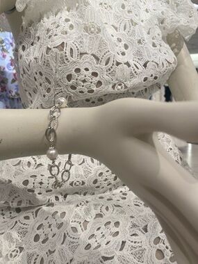 LAGOS Sterling Silver Luna Pearl Alternating Caviar Link Bracelet